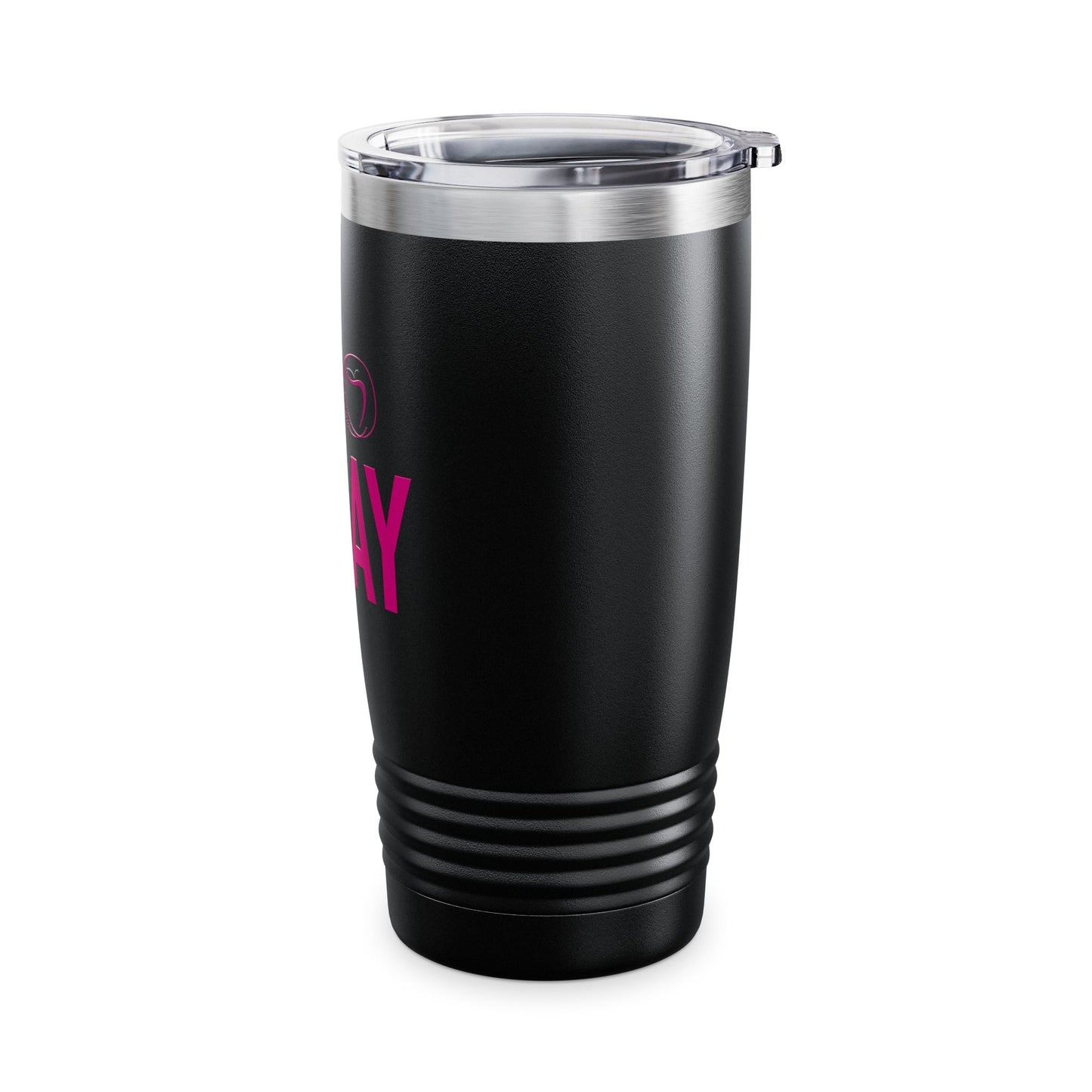 20oz Temptaion Ringneck Tumbler — Insulated Travel Cup with Gold Script