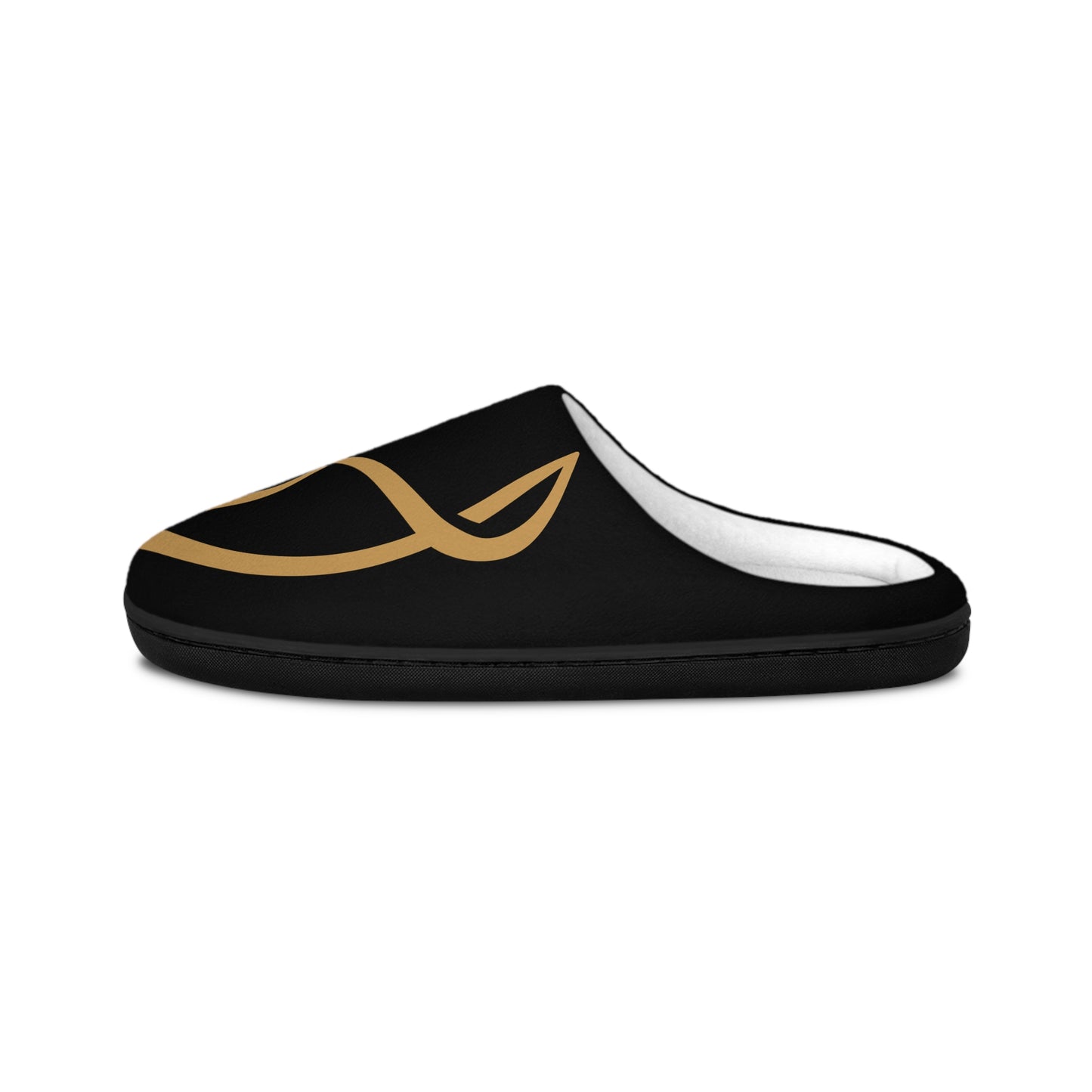 Elegant Black Indoor Slippers with Desire Logo