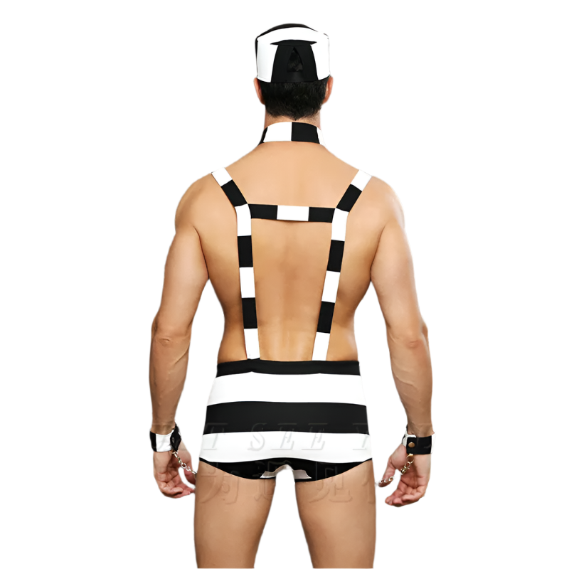 Men's Prison Uniform Roleplay Costume