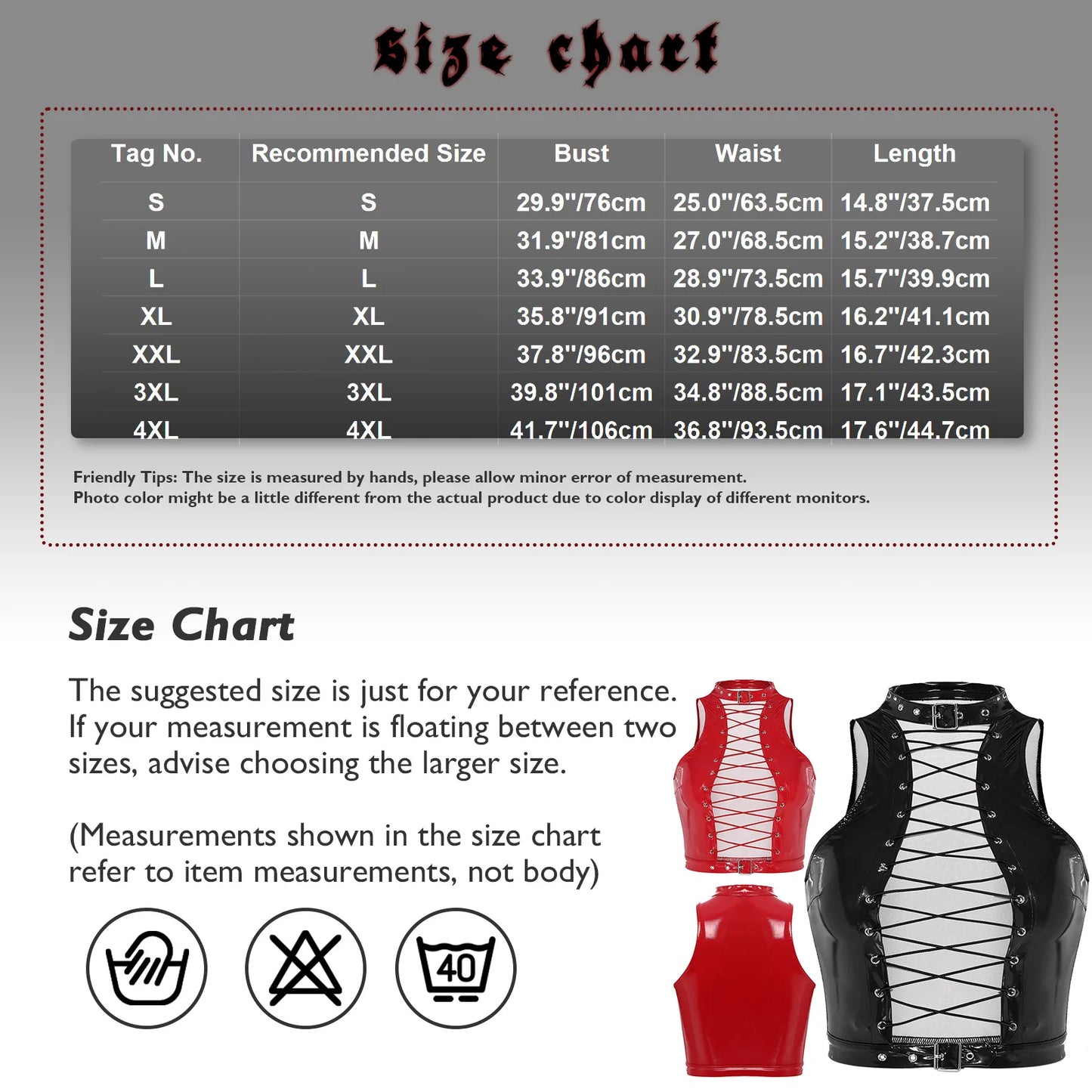 Women's Hollow Out Latex Tank Corset Top