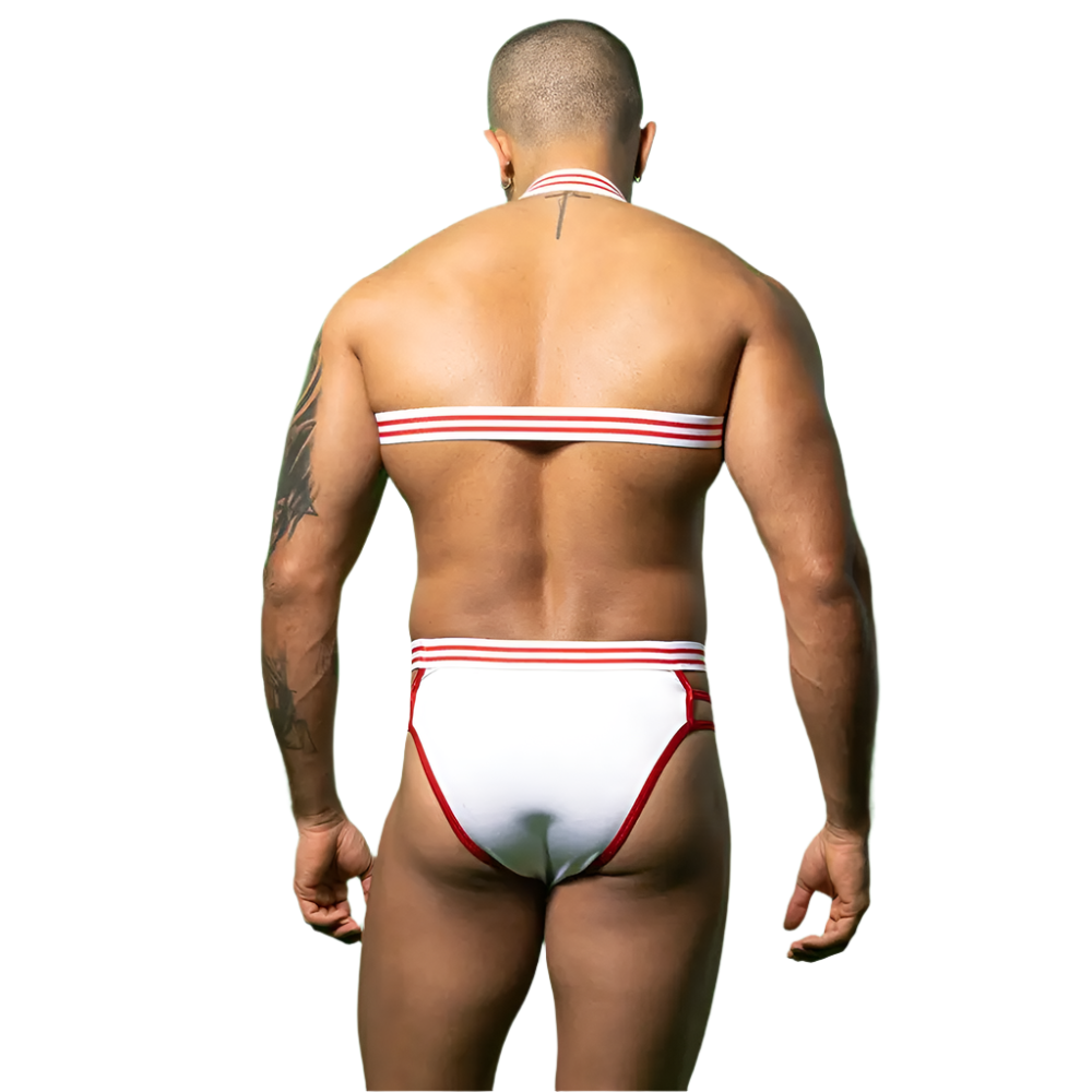 men's doctor roleplay underwear set with two-piece design for medical-themed resort night club entertainment