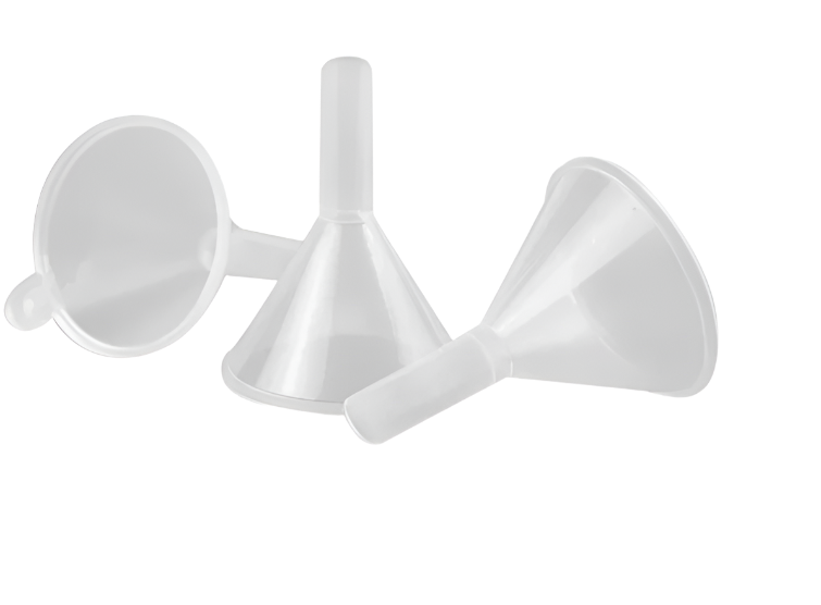 Travel-sized transparent plastic toiletry bottles with pump dispensers. Multiple bottles shown with demonstration insets of how to dispense product. Bottles have a flat, compact design for easy packing.