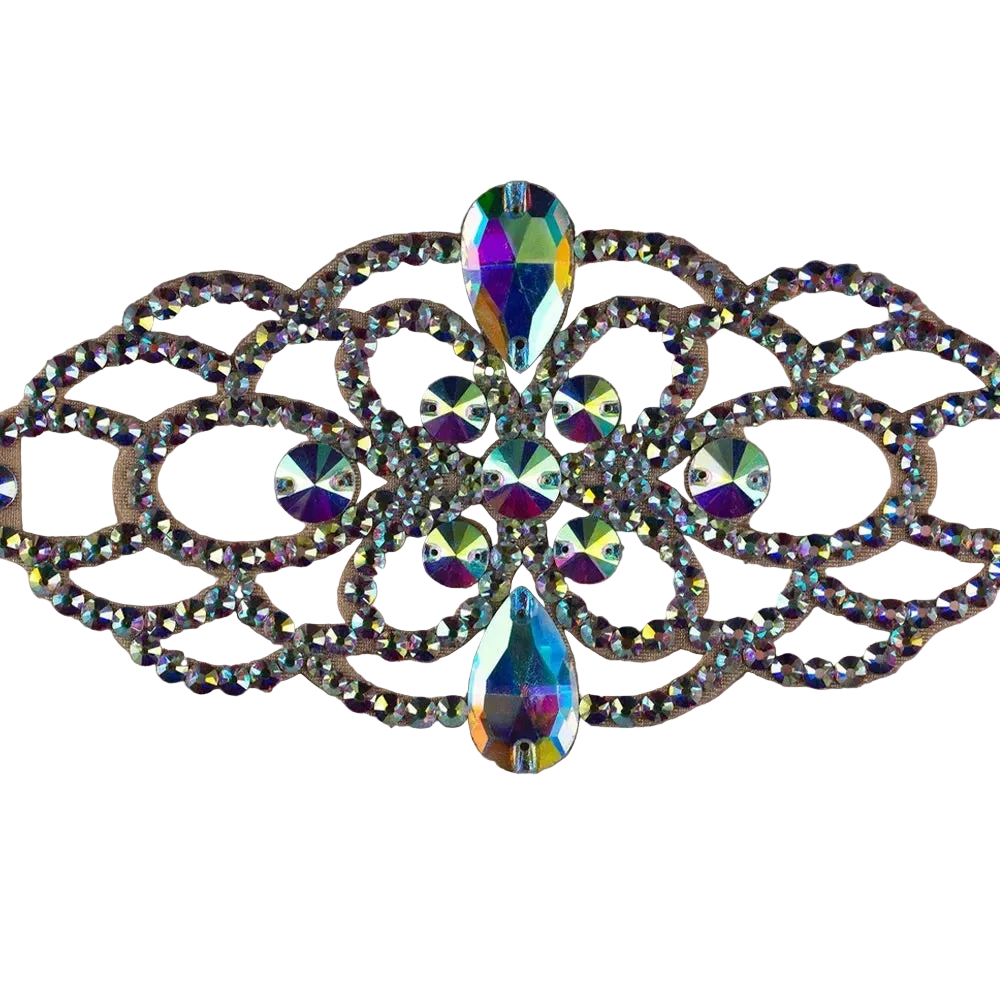 Women’s Rhinestone Upper Arm Cuff | Crystal Floral Arm Bracelet