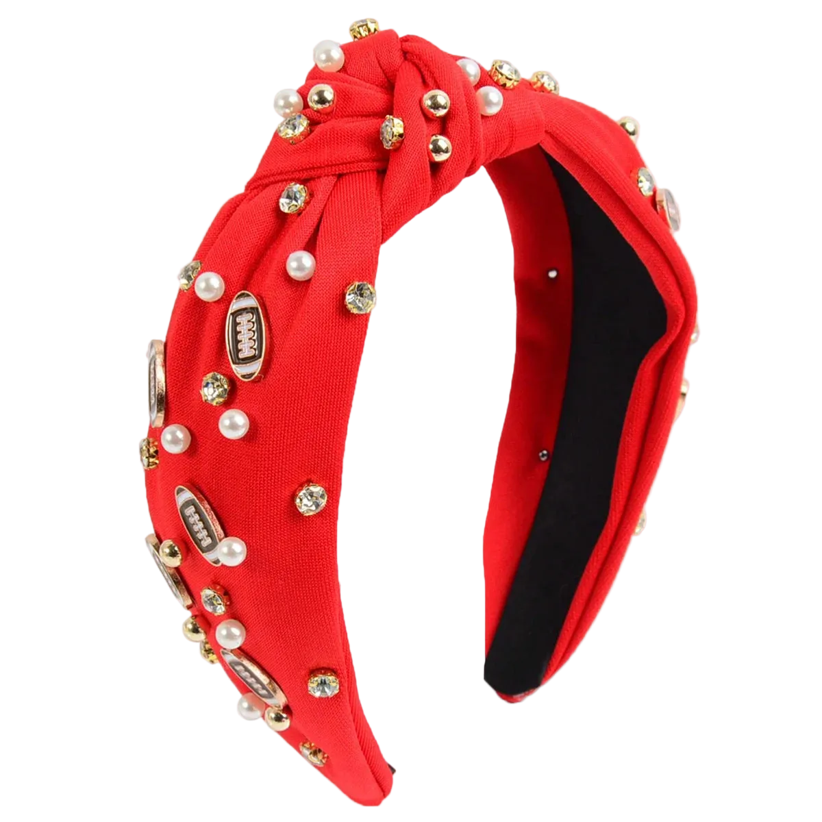 Women’s Football Headband | Rhinestone Game Day Hair Accessory