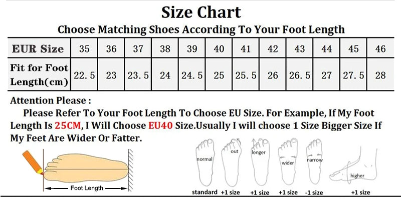 A black lace-up pointed-toe high heel shoe shown with text details and a size chart. The shoe has a black lace upper with a gold heel and outsole edge.
