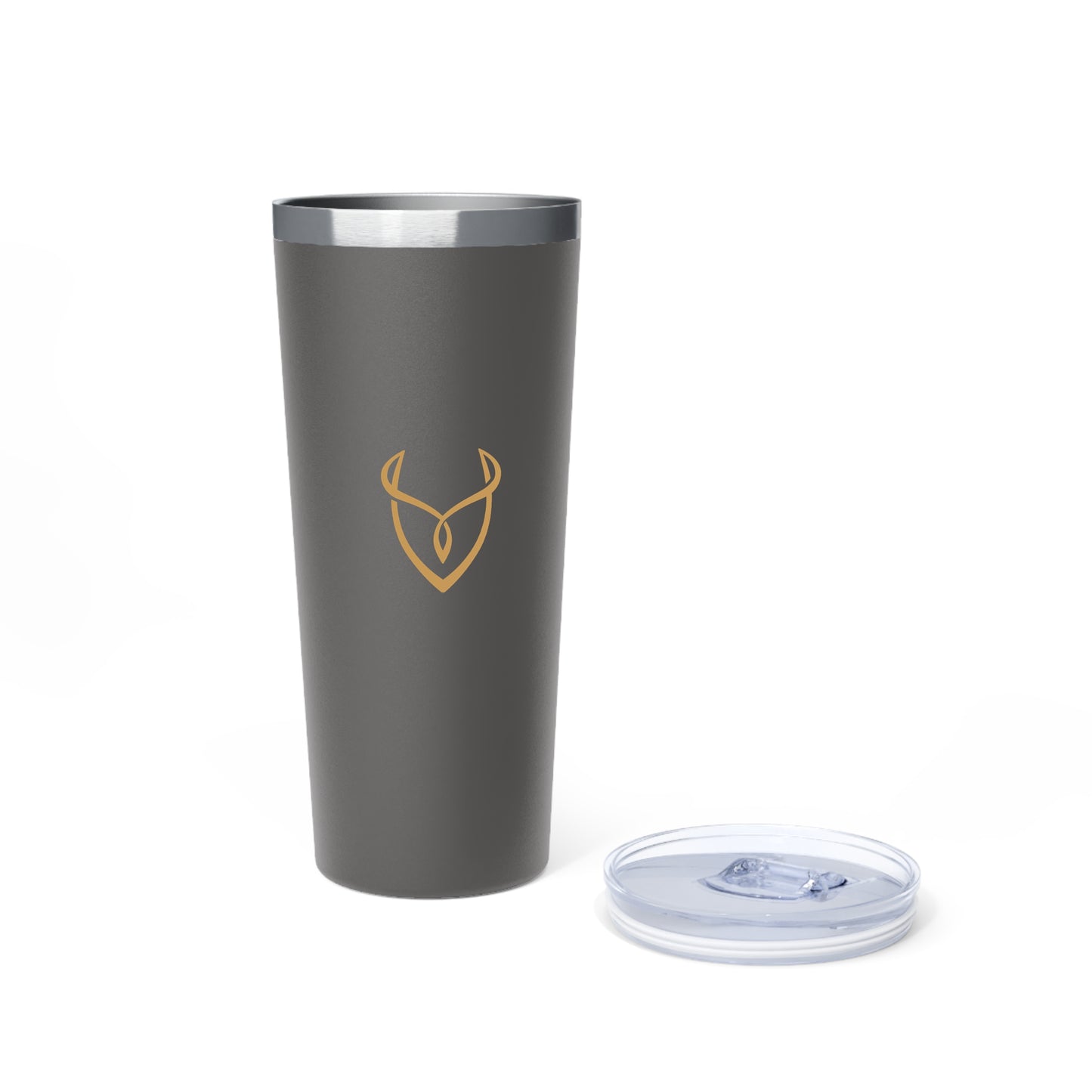 22oz Insulated Tumbler — Matte Grey Copper Vacuum