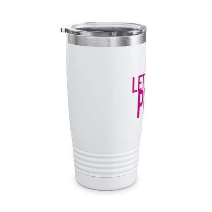 20oz Temptaion Ringneck Tumbler — Insulated Travel Cup with Gold Script