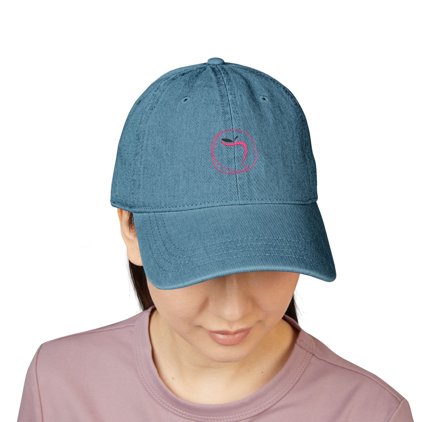 Stylish Embroidered Temptation Resort Denim Hat