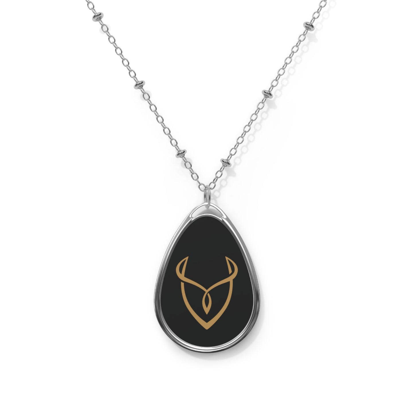Desire Branded Oval Necklace