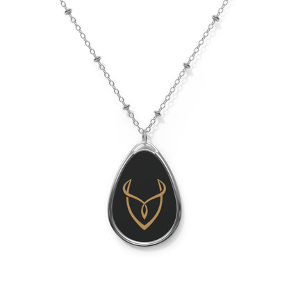 Desire Branded Oval Necklace