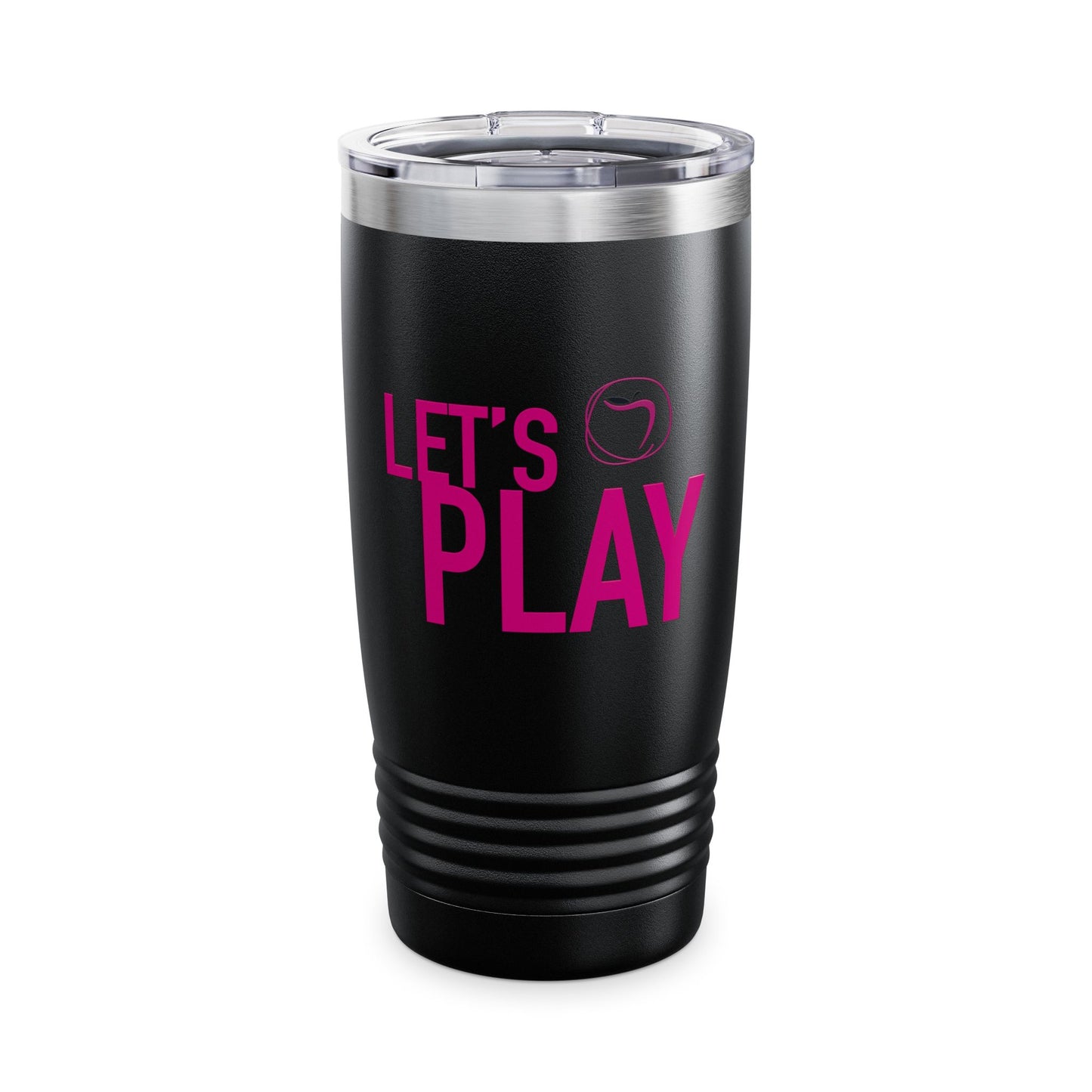 20oz Temptaion Ringneck Tumbler — Insulated Travel Cup with Gold Script