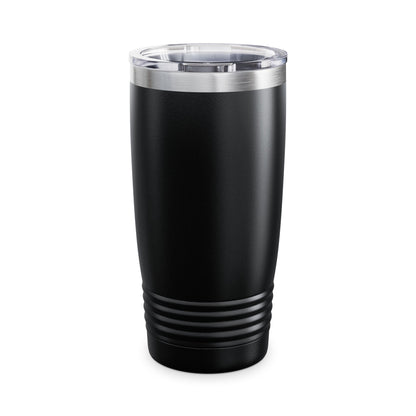 20oz Temptaion Ringneck Tumbler — Insulated Travel Cup with Gold Script