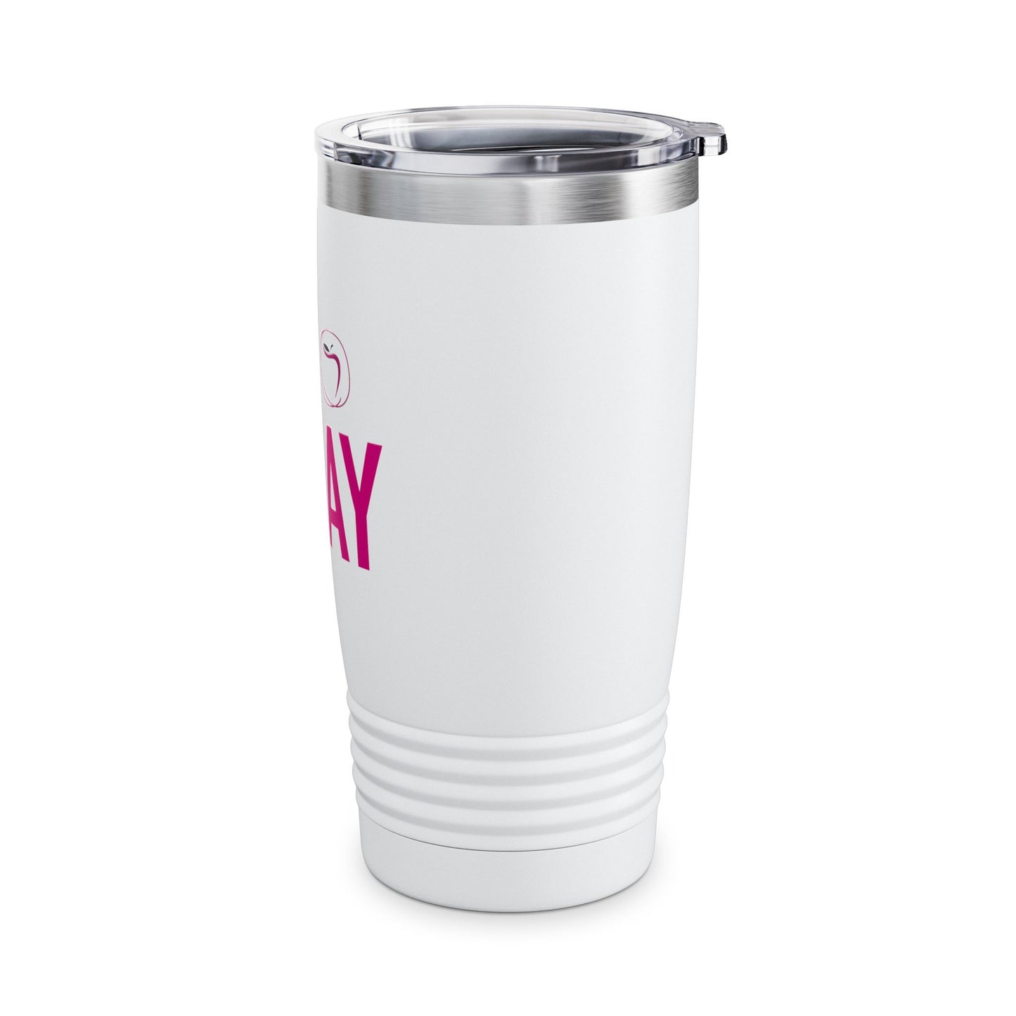 20oz Temptaion Ringneck Tumbler — Insulated Travel Cup with Gold Script