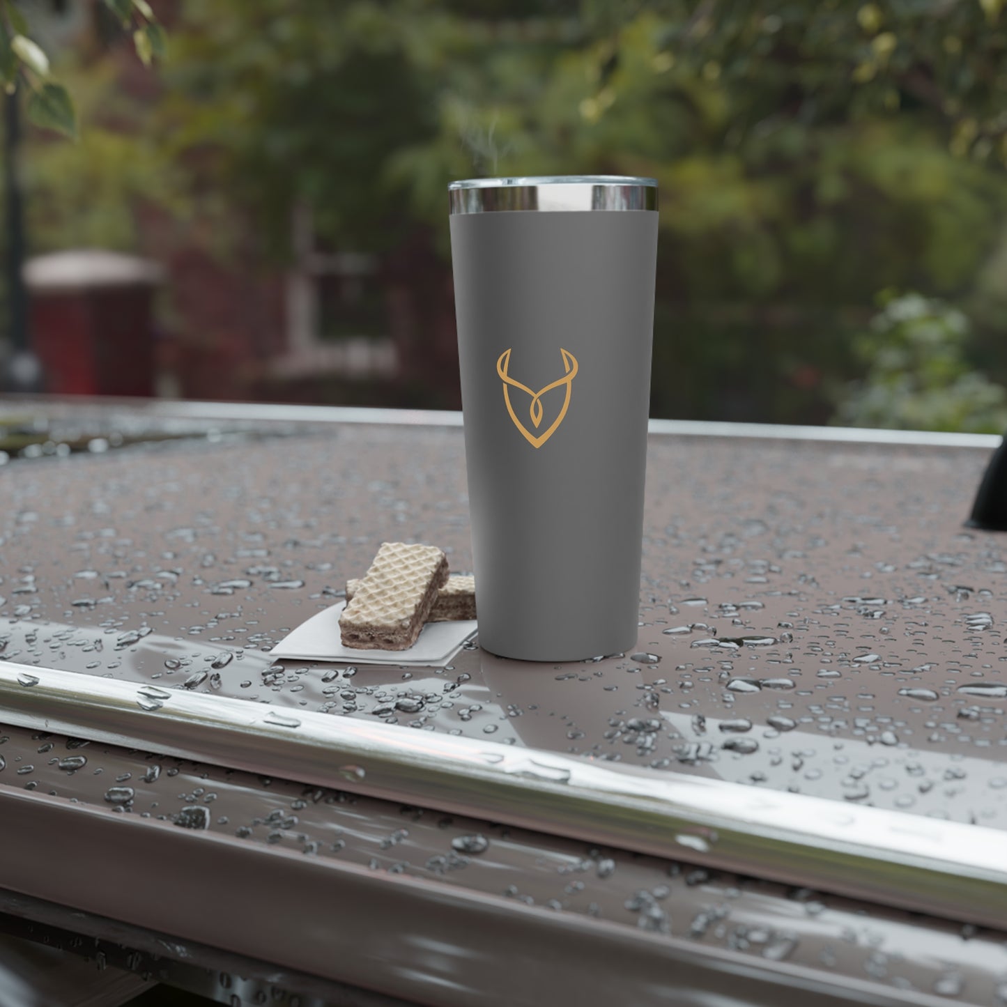 22oz Insulated Tumbler — Matte Grey Copper Vacuum