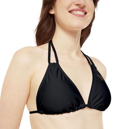 Desire Branded Strappy Triangle Bikini Top