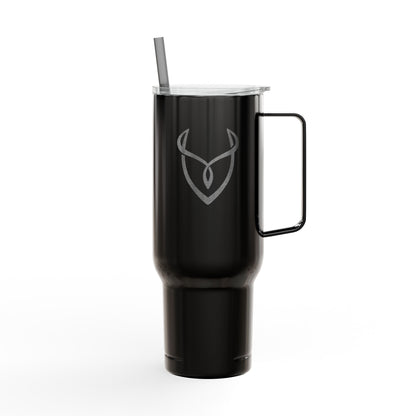 40oz Engraved Insulated Tumbler with Lid — Stainless Travel Cup with Handle