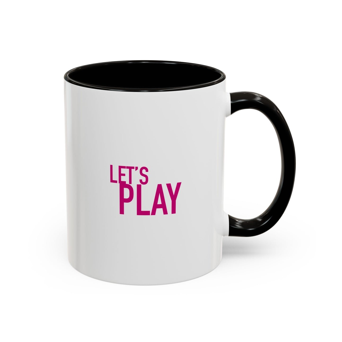 Let's Play Coffee Mug — 11oz & 15oz Colored Handle Mug