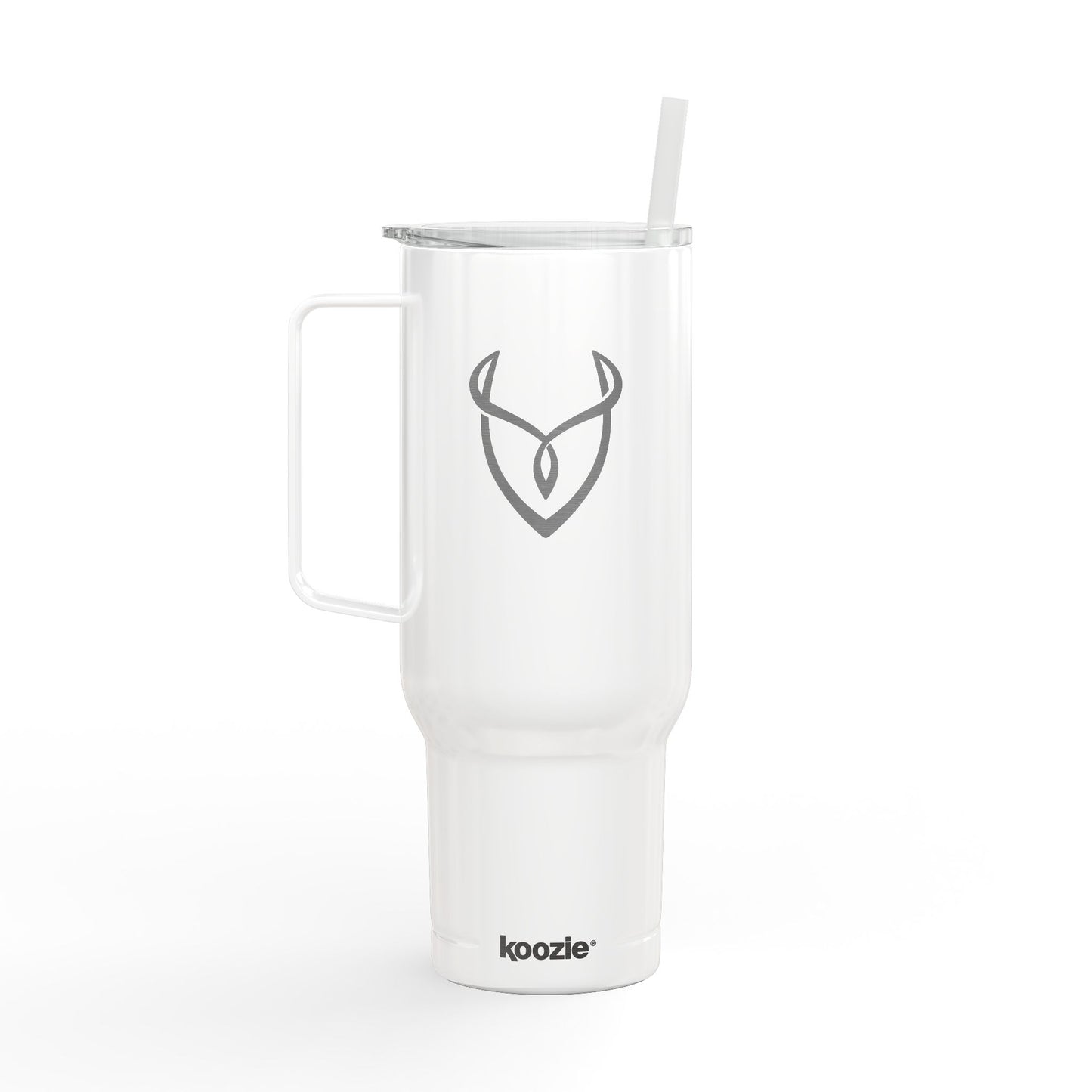 40oz Engraved Insulated Tumbler with Lid — Stainless Travel Cup with Handle