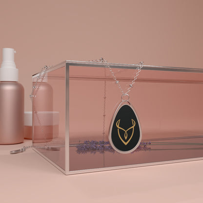 Desire Branded Oval Necklace