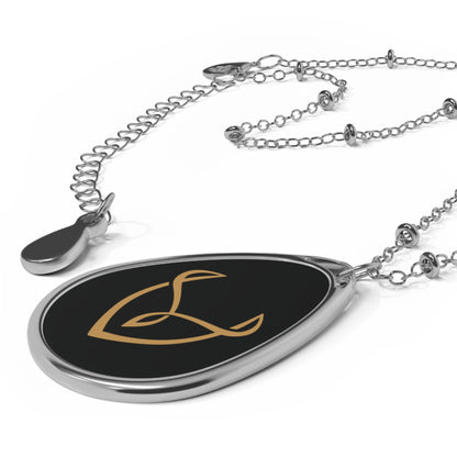 Desire Branded Oval Necklace