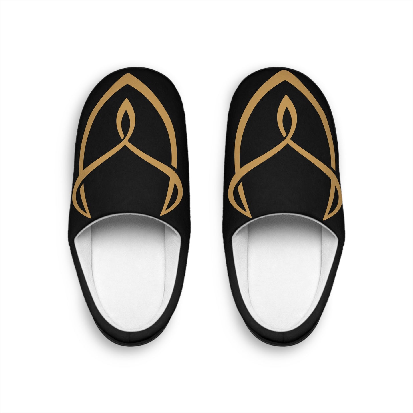 Elegant Black Indoor Slippers with Desire Logo