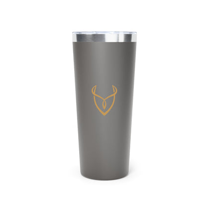 22oz Insulated Tumbler — Matte Grey Copper Vacuum