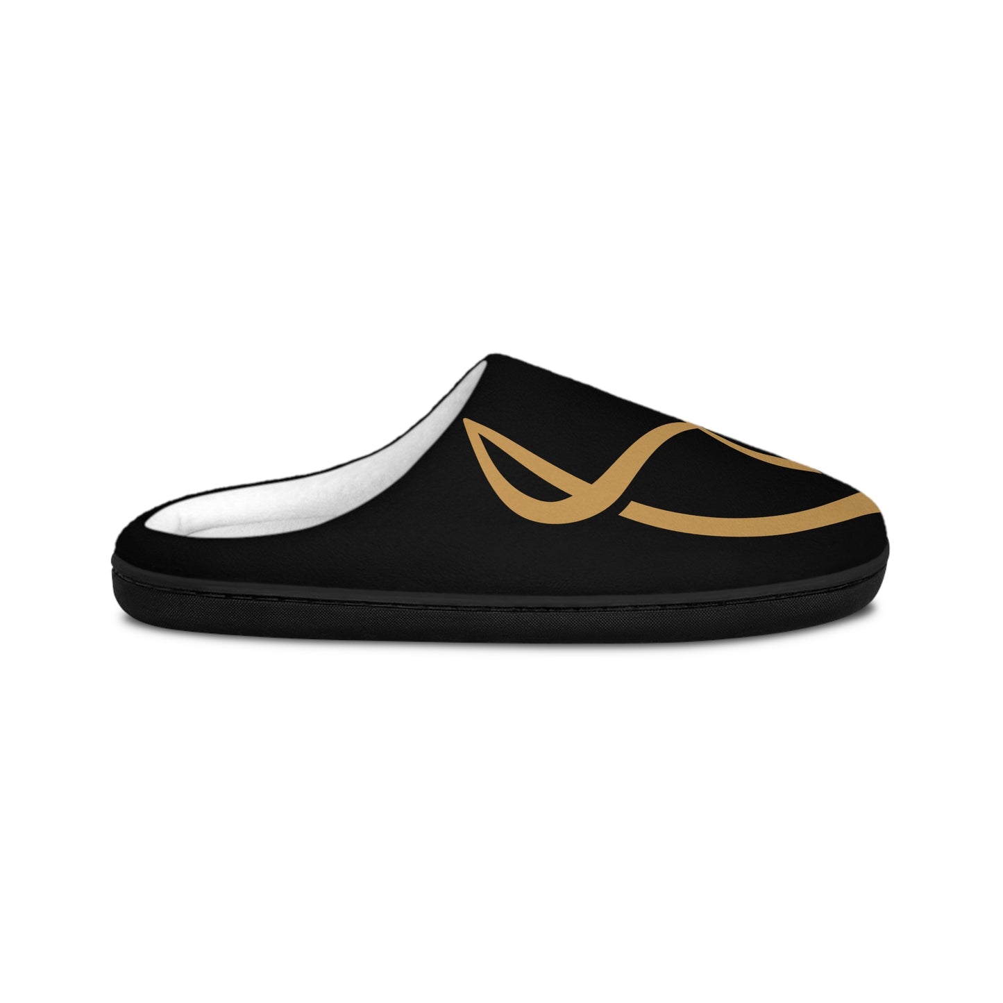 Elegant Black Indoor Slippers with Desire Logo