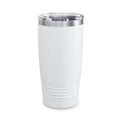 20oz Temptaion Ringneck Tumbler — Insulated Travel Cup with Gold Script