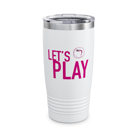 20oz Temptaion Ringneck Tumbler — Insulated Travel Cup with Gold Script