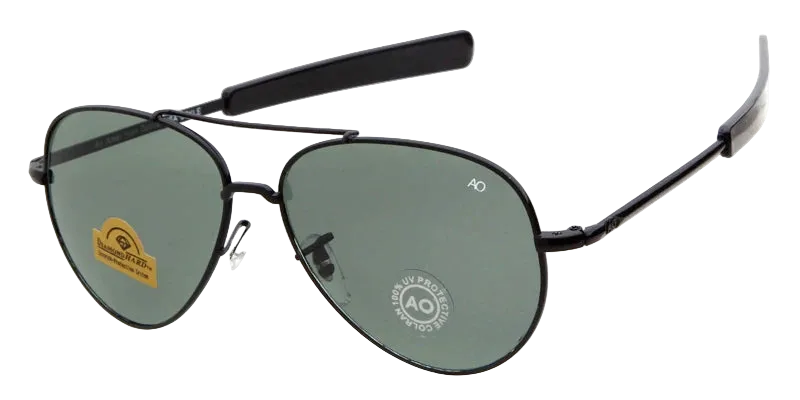 A pair of aviator-style sunglasses with a black metal frame and grey tinted lenses, shown on a white background with text reading 'C4 BALCK FRAME & GREY LENS'.