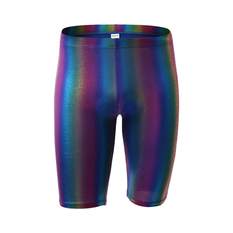 Men's rainbow striped tank tops pants boxer shorts with gay singlet stage performance undershirts lingerie clubwear design for resort entertainment