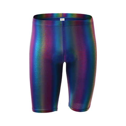 Men's rainbow striped tank tops pants boxer shorts with gay singlet stage performance undershirts lingerie clubwear design for resort entertainment