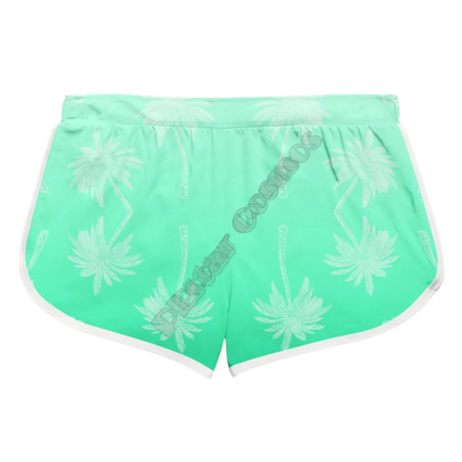 Couples Matching Parrot Beach Shorts featuring vibrant tropical design, perfect for adult resort theme nights