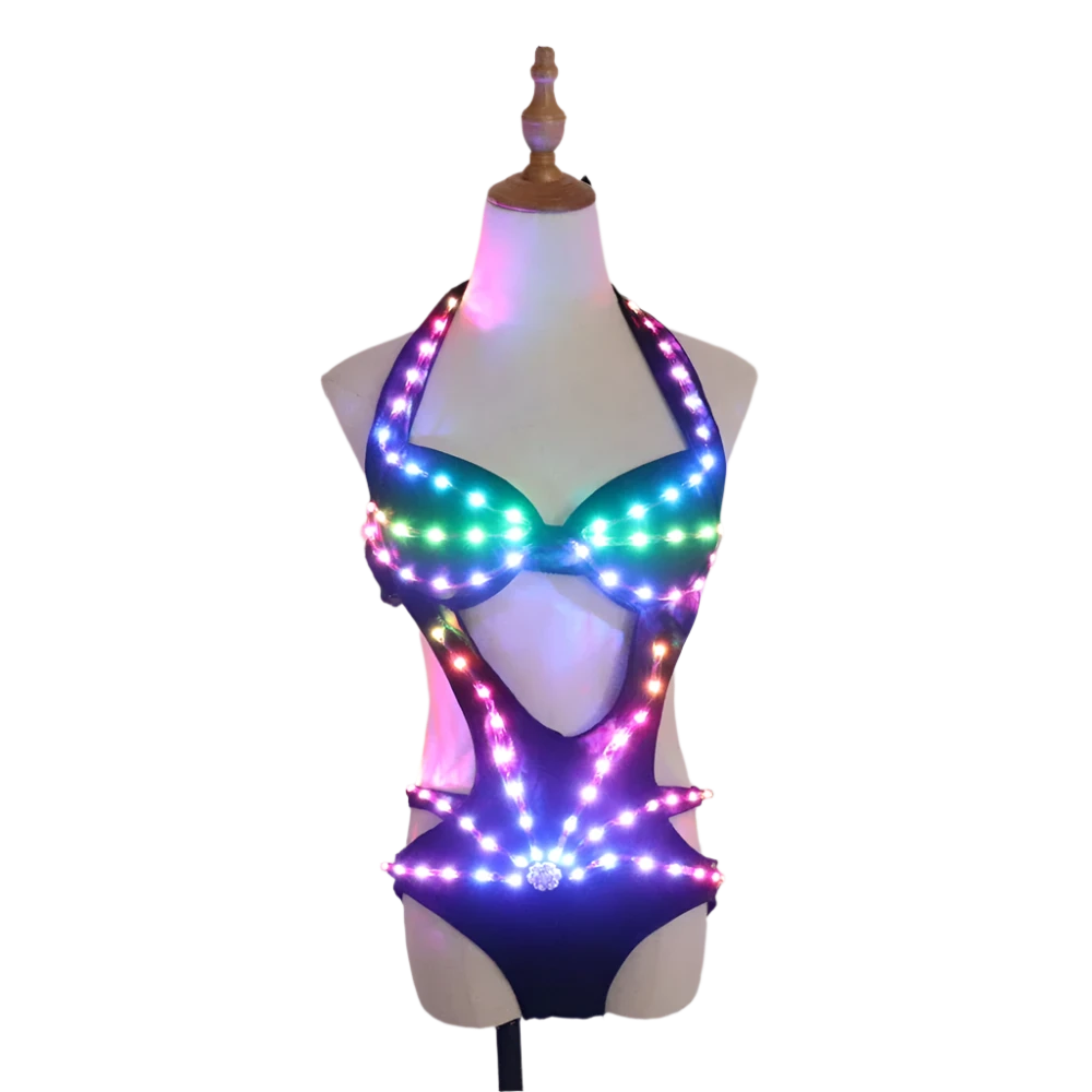 Full-Color LED Lights Sexy Bodysuit