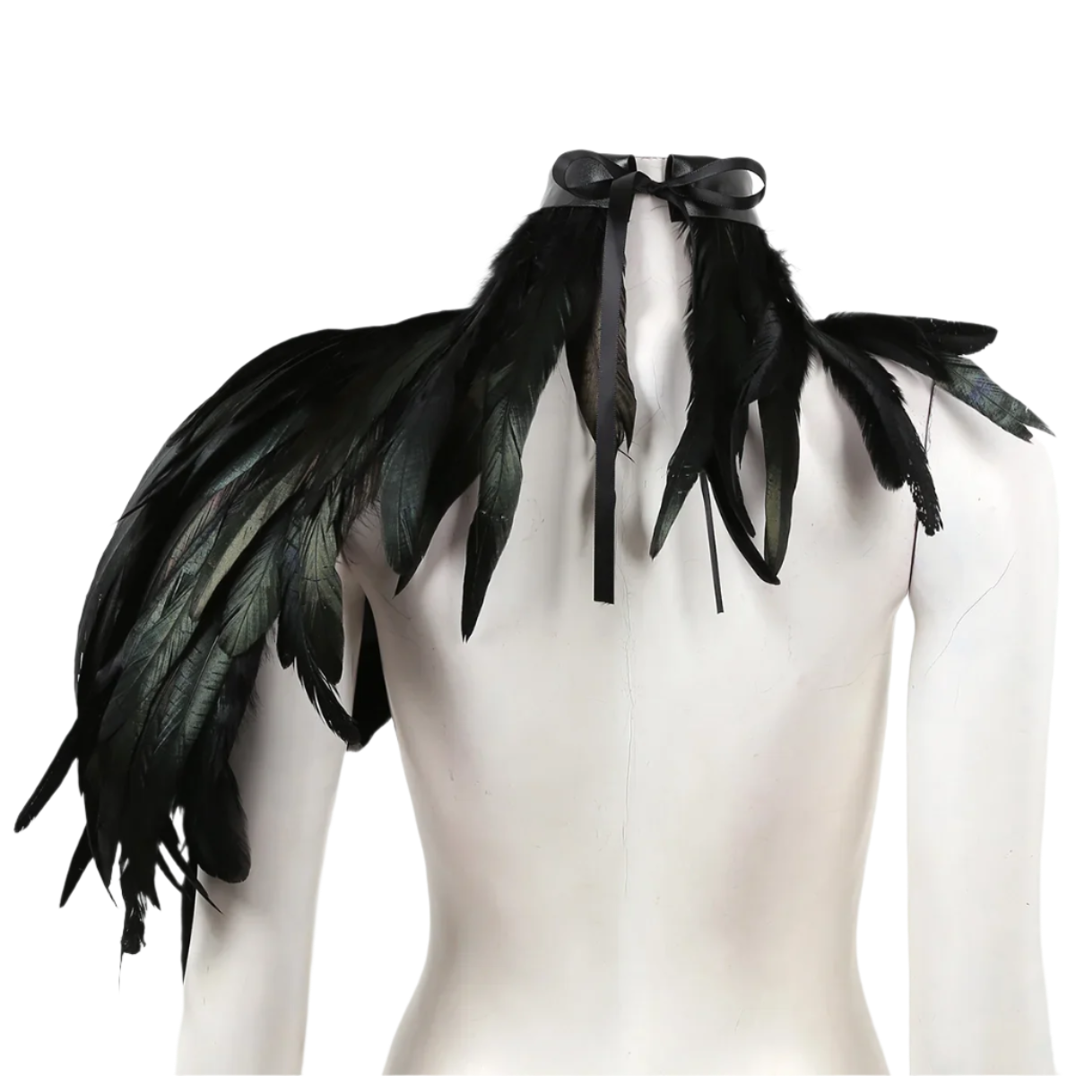 One Shoulder Shrug Shawl | Wings Choker Collar Fashion Accessory