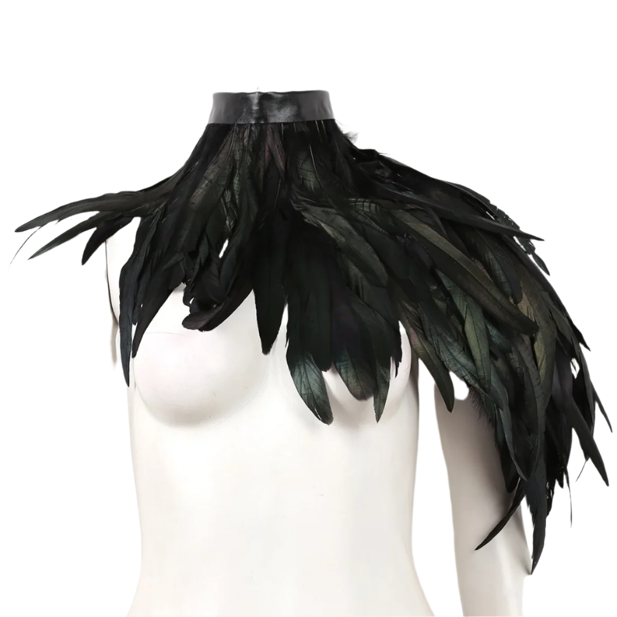 One Shoulder Shrug Shawl | Wings Choker Collar Fashion Accessory