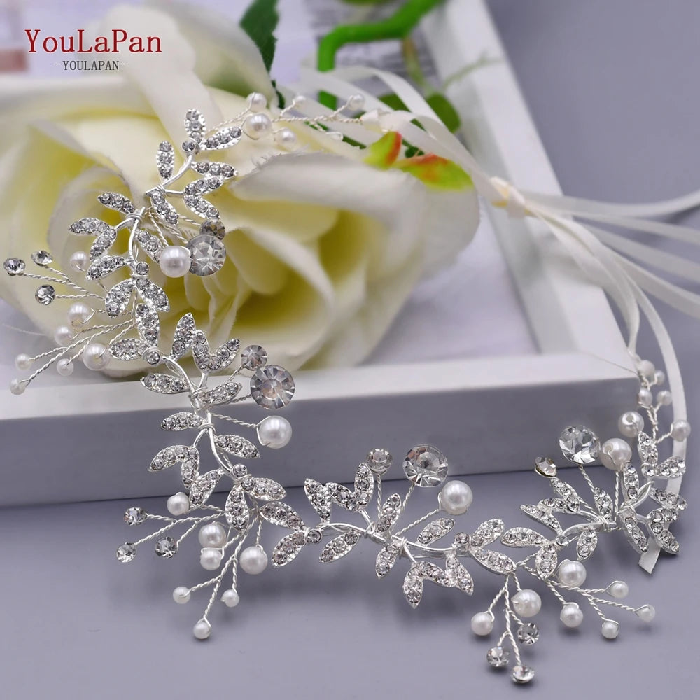 TOPQUEEN HT02-S Wedding Garter Rhinestone Crystal Beading white Sexy Garters for Women/Female/Bride Thigh Ring Bridal Leg Garter