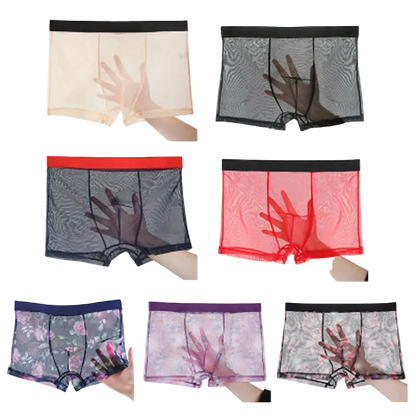 Collage of various styles of women's underwear with floral and abstract designs.