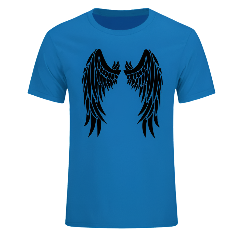 Angel Wings On Back T-Shirt | Men's Short Sleeve Graphic Tee