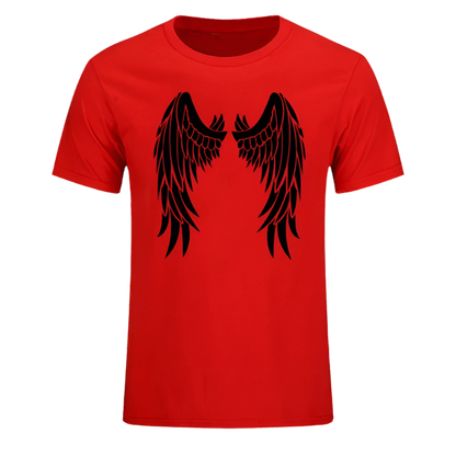 Angel Wings On Back T-Shirt | Men's Short Sleeve Graphic Tee