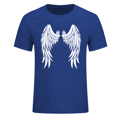 Angel Wings On Back T-Shirt | Men's Short Sleeve Graphic Tee