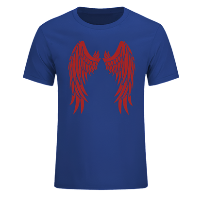 Angel Wings On Back T-Shirt | Men's Short Sleeve Graphic Tee