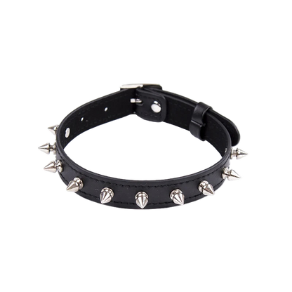 Leather Eye Mask & Collar Set – BDSM Fetish Cosplay Accessories for Women, Masquerade Party