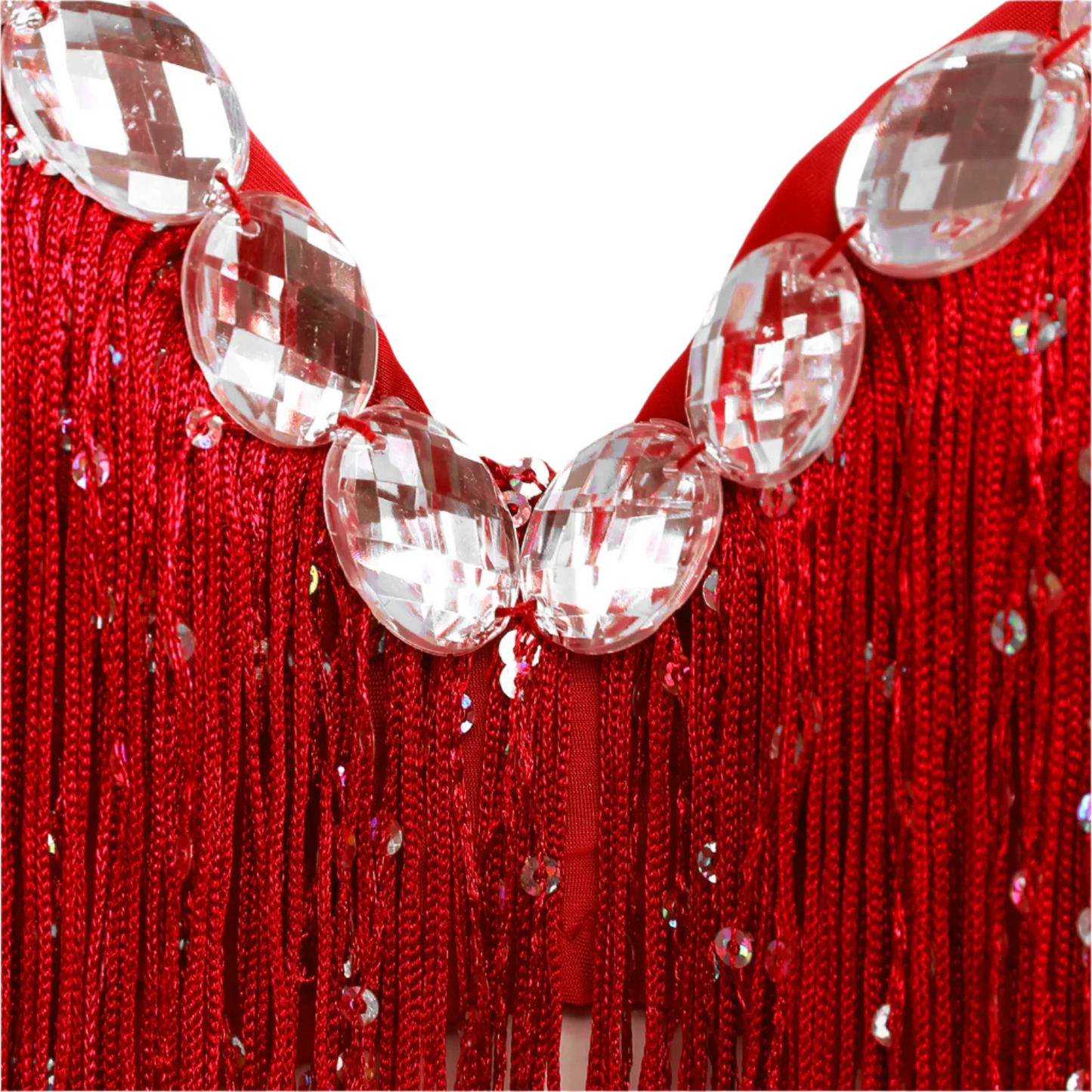 Women's Sequin Tassel Rhinestone Bra | Glamorous & Dazzling Lingerie