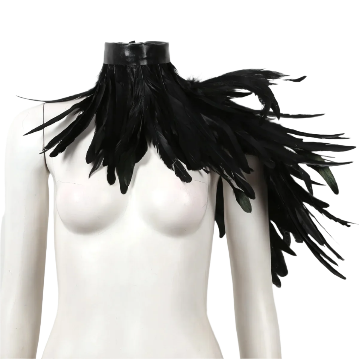 One Shoulder Shrug Shawl | Wings Choker Collar Fashion Accessory