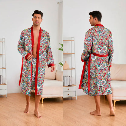 Satin Kimono Sexy Sleepwear Bathrobe