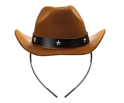 Mini Cowboy Hat Headband | Western Style Cowgirl Accessory