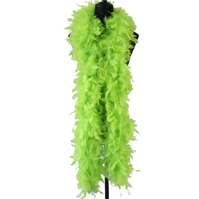 Plush turkey feather boa wrap for resort theme nights and vintage parties

