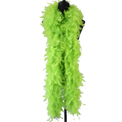 Plush turkey feather boa wrap for resort theme nights and vintage parties

