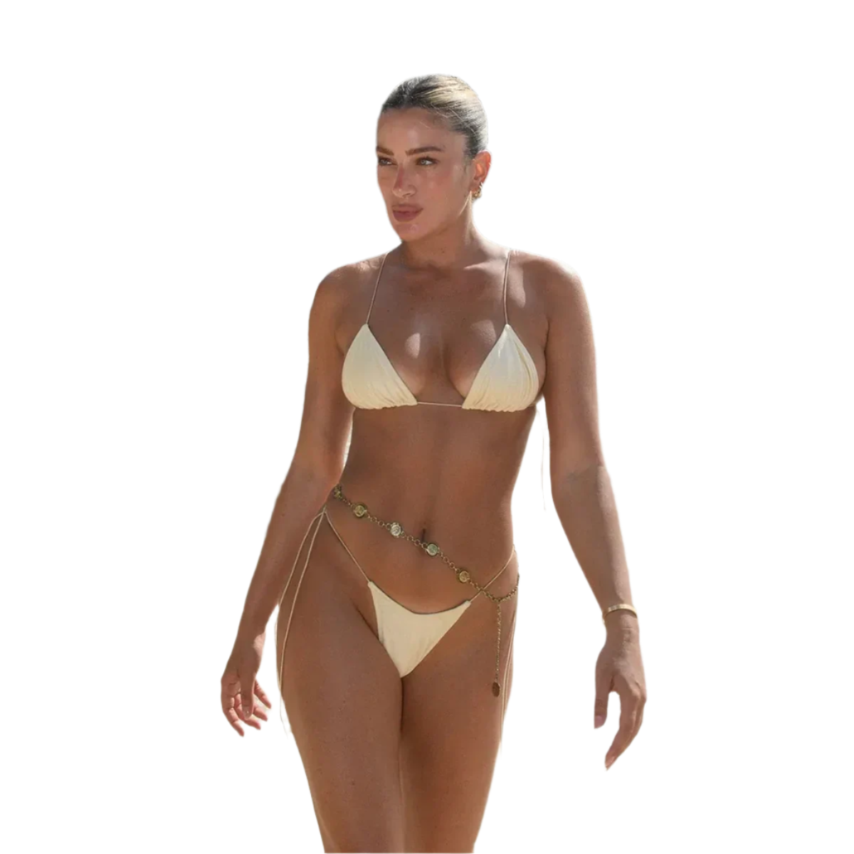 Triangle Bikini Set Women  Beach Wear Two Piece Suit Swimming